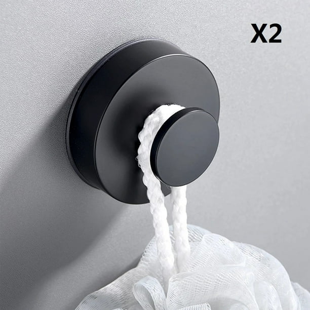 Fashion Towel Holder Hanger Suction Cup Wall Hooks Bathroom Kitchen Black Fashion Towel Holder Hanger Suction Cup Wall Hooks Bathroom Kitchen Black